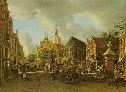 unknow artist, The Groenmarkt as seen towards the Westeinde